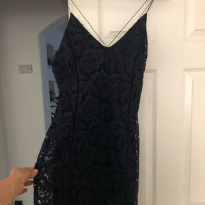 Blue lace dress